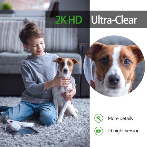 WOOX 2K Pet Dog Camera with Phone App - 360°