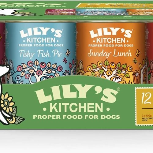 Lily's Kitchen Natural Adult Wet Dog Food Tins Grain-Free Recipe Variety Pack 6 x 400g