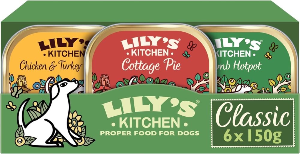 Lily's Kitchen Natural Adult Wet Dog Food Tins Grain-Free Recipe Variety Pack 6 x 400g