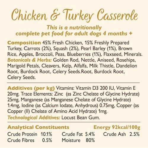 Lily's Kitchen Natural Adult Wet Dog Food Tins Grain-Free Recipe Variety Pack 6 x 400g