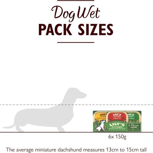 Lily's Kitchen Natural Adult Wet Dog Food Tins Grain-Free Recipe Variety Pack 6 x 400g