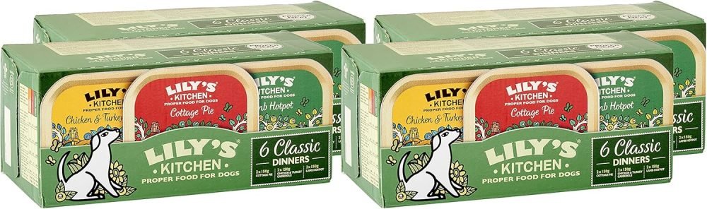 Lily's Kitchen Natural Adult Wet Dog Food Tins Grain-Free Recipe Variety Pack 6 x 400g