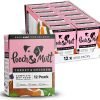 Pooch & Mutt - Turkey & Chicken Pack of Complete Wet Dog Food, Dry Dog Food Topper, 12x375g