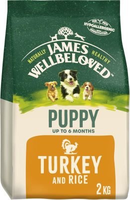 James Wellbeloved Complete Dry Puppy Food Turkey and Rice, 2 kg