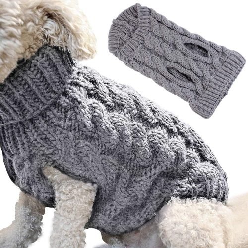 Pet Dog Turtleneck Knitting Sweater Coat Winter Warmer