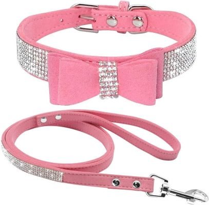 Haoyueer Cute Dazzling Leash Combo Set
