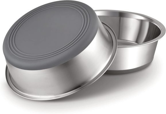 Stainless Steel Metal Dog Bowls, 1800ml