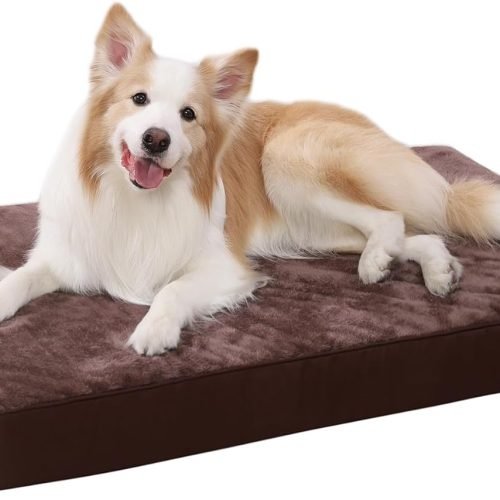 Orthopedic Dog Crate Beds with Waterproof Cover