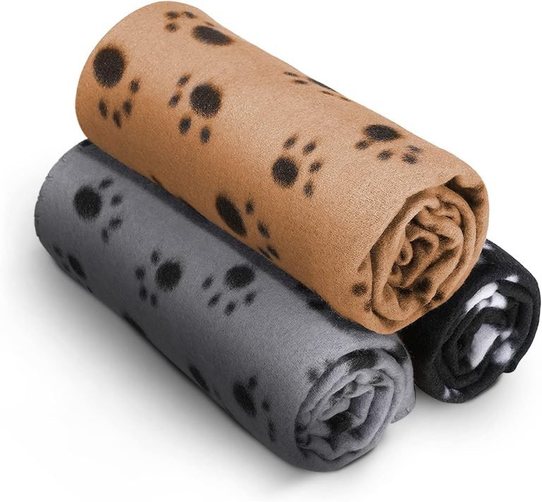 FurDreams 3 Pack Machine Washable Pet Blankets